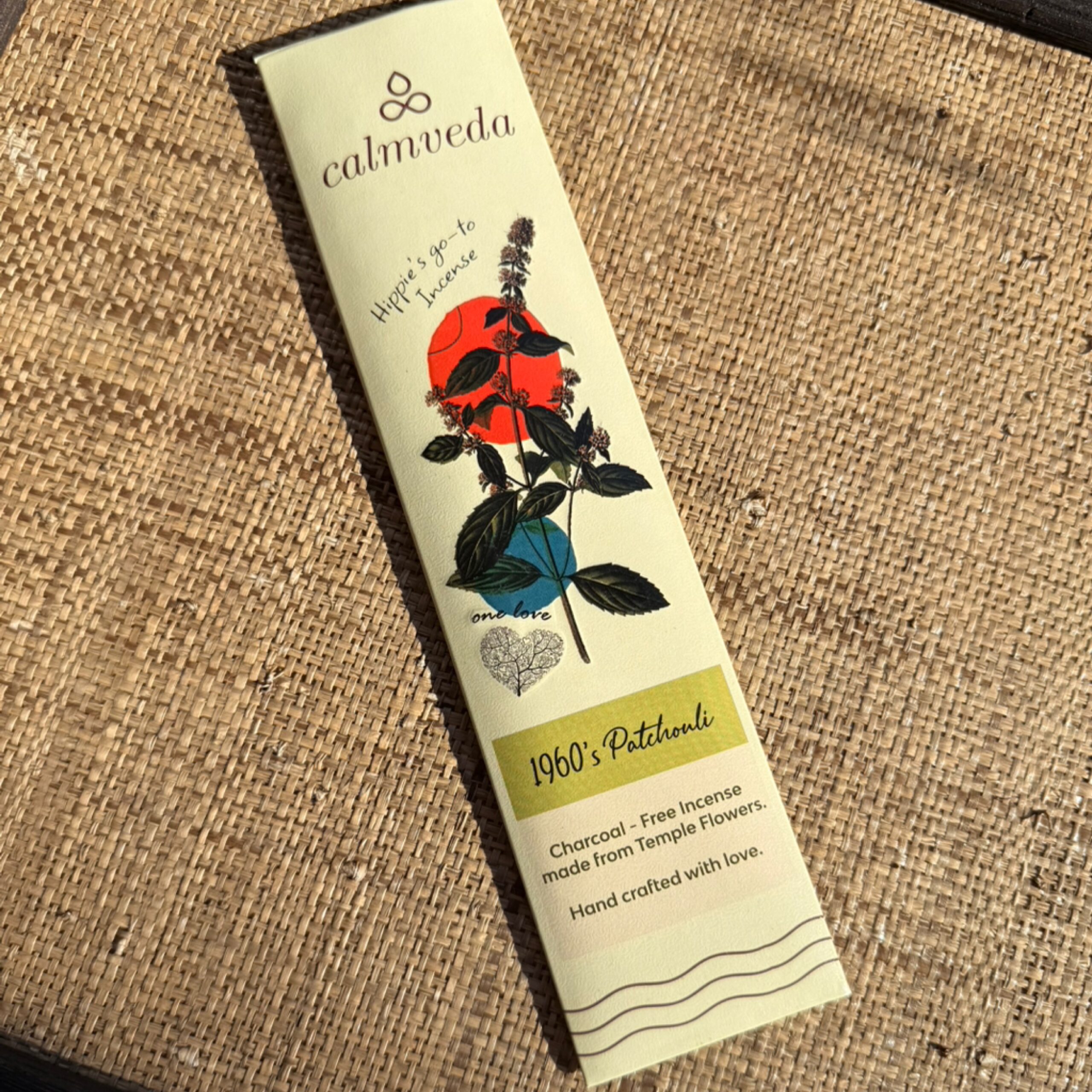 Charcoal free Incense Sticks 1960s Patchouli