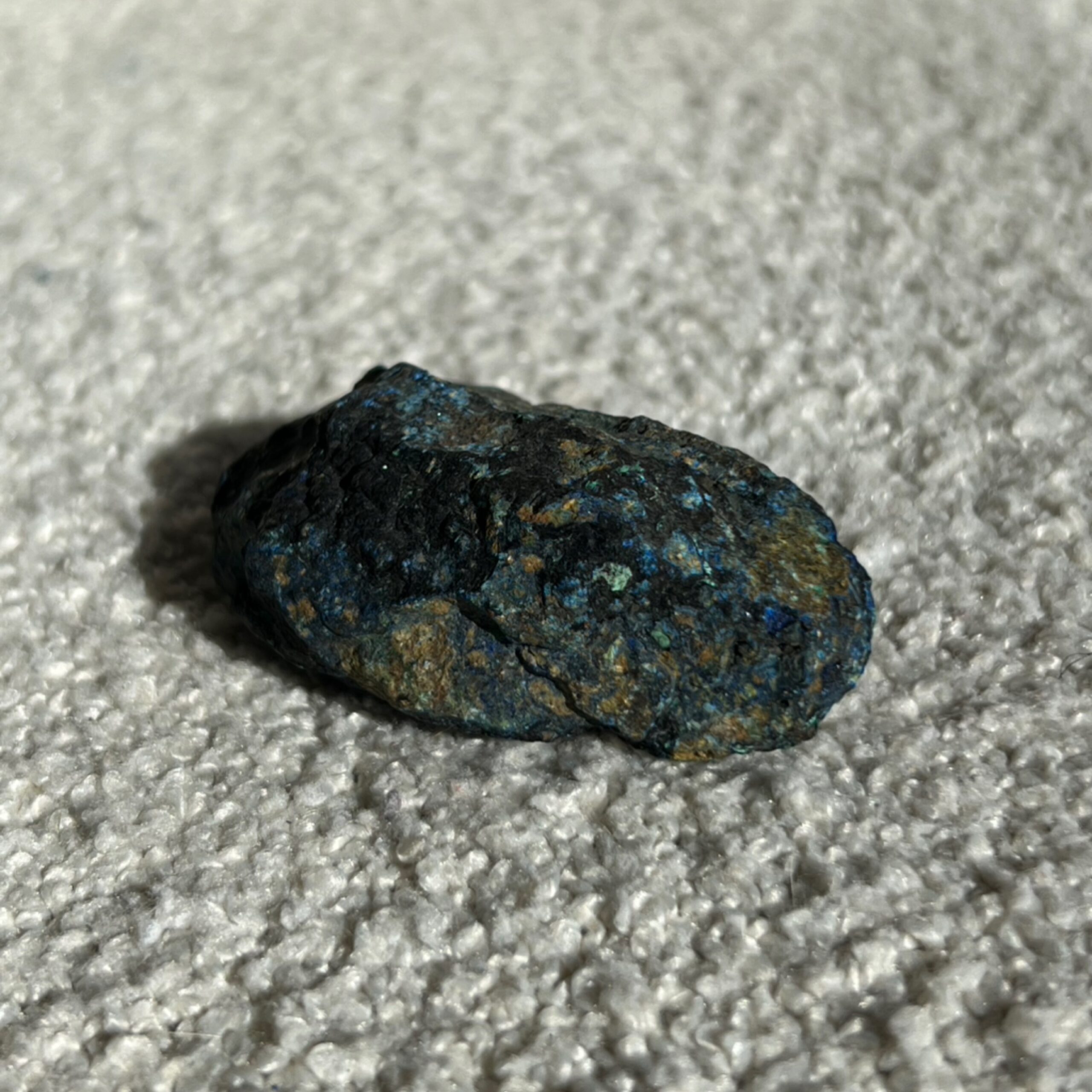 Azurite with Malachite