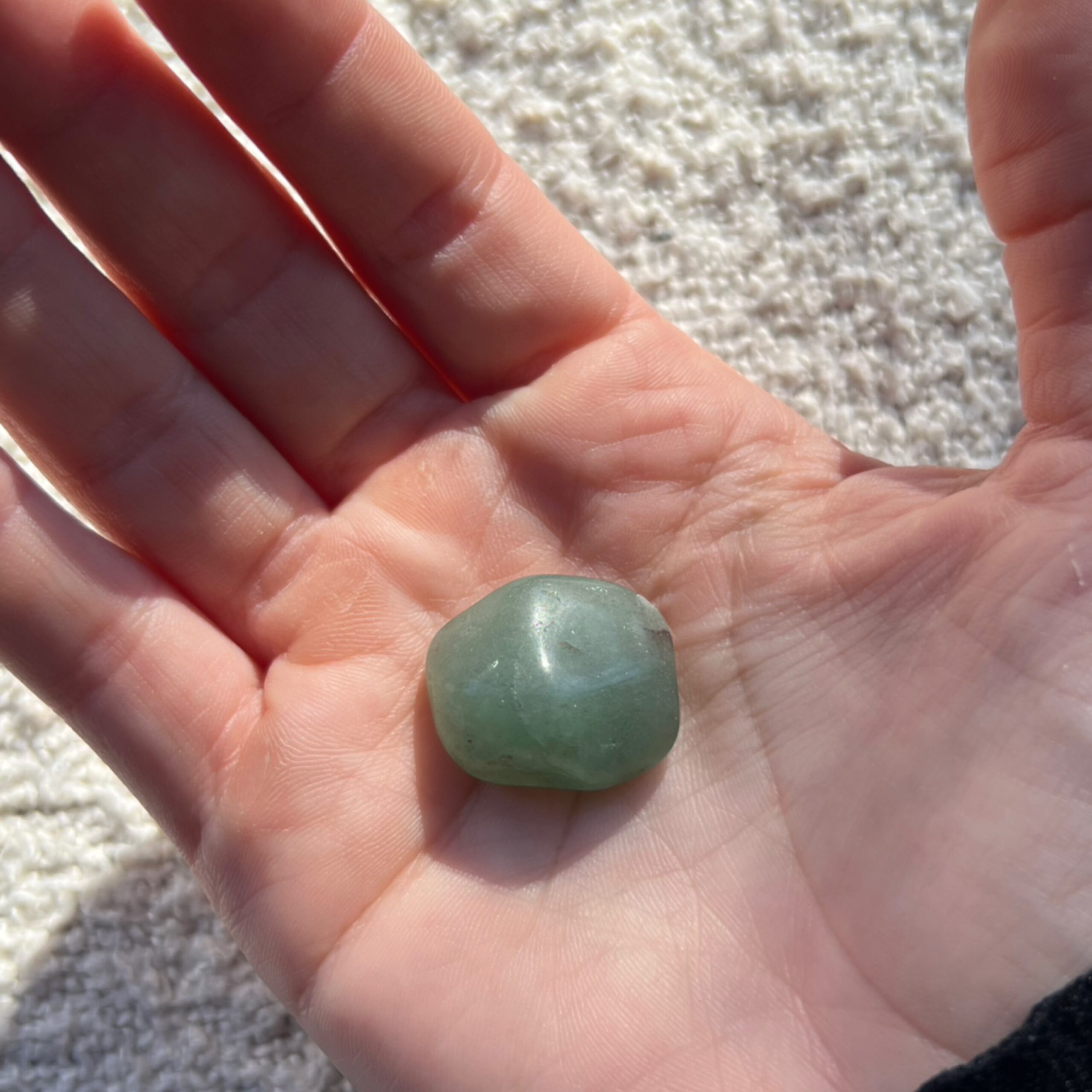 Aventurine Verte Pierre Tombante