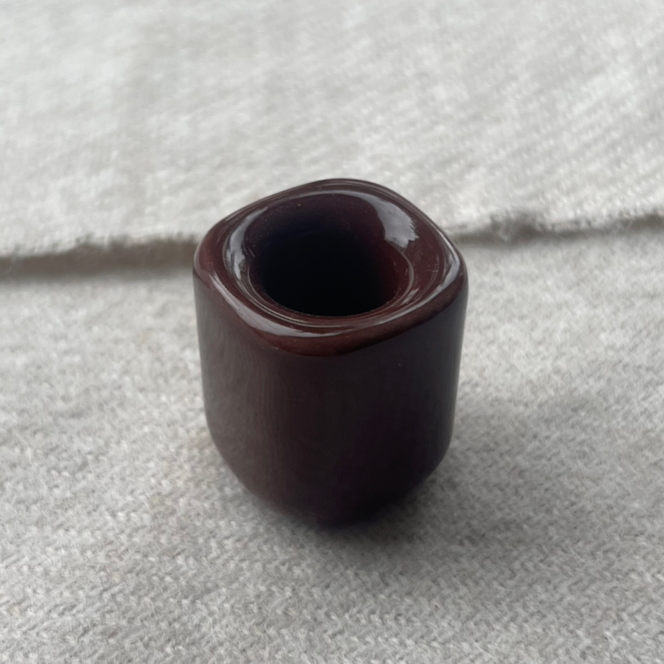 Mini Candle Holder - Burgundy