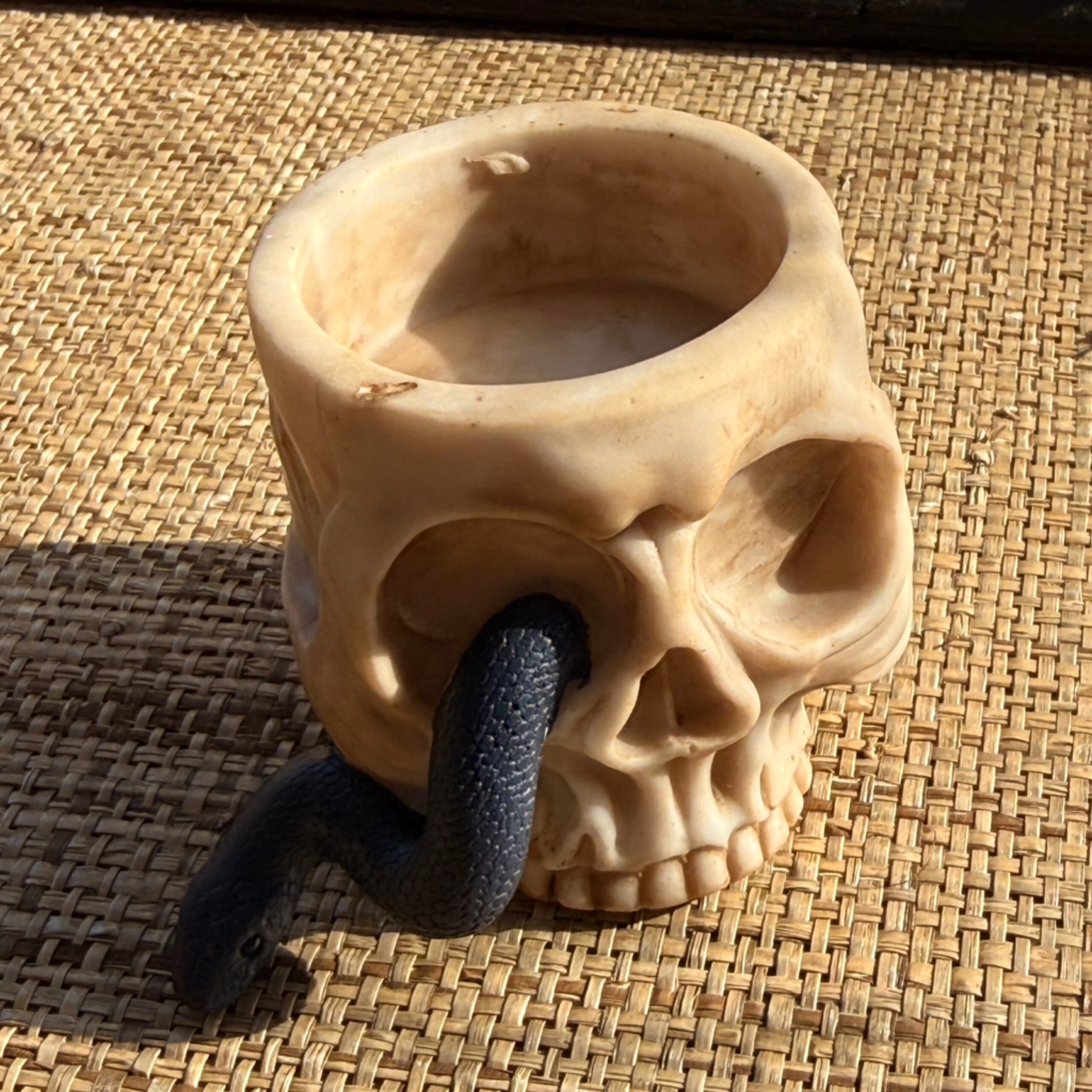 Bougeoir tête de mort