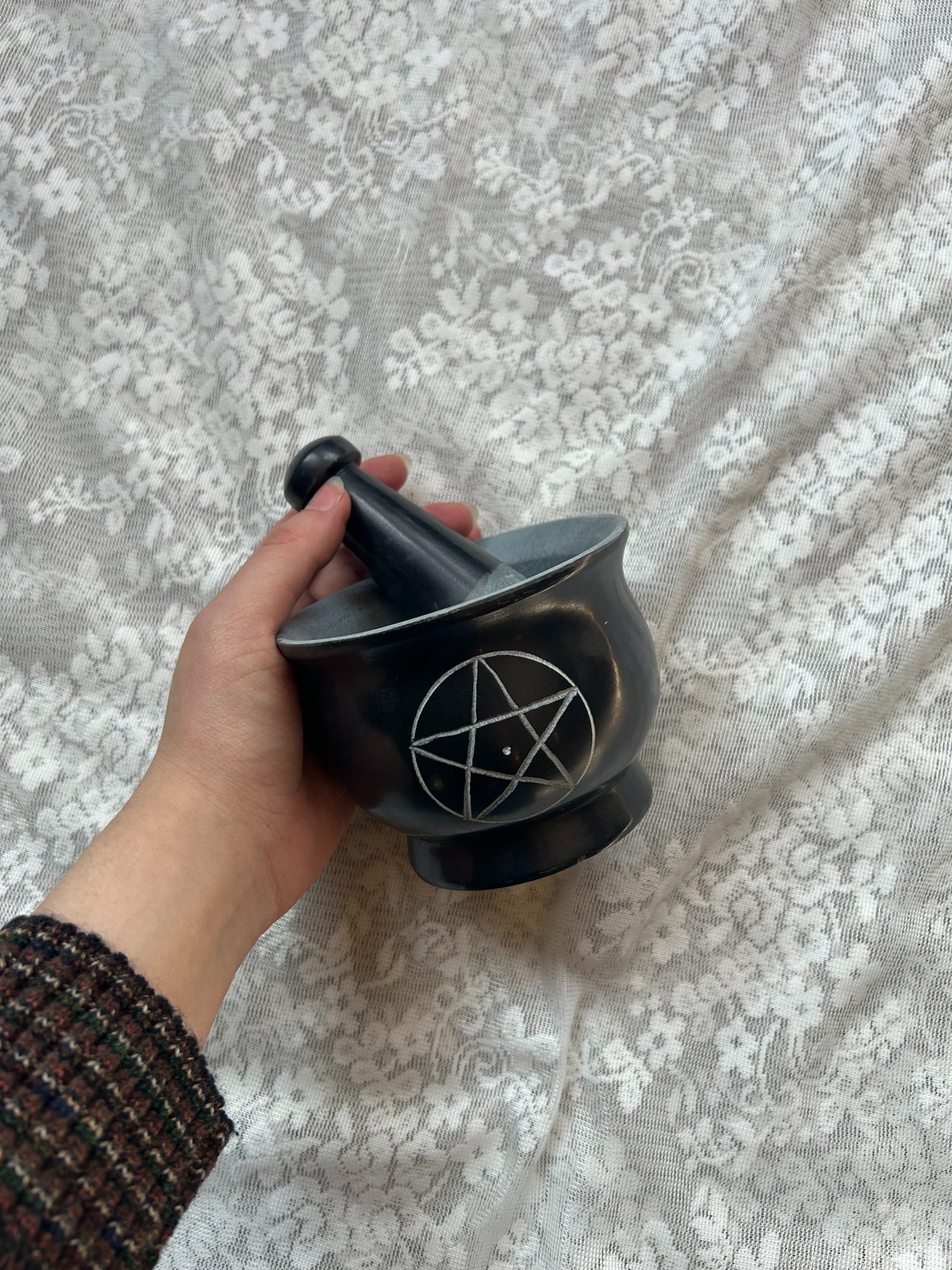 Pentagram Mortar And Pestle